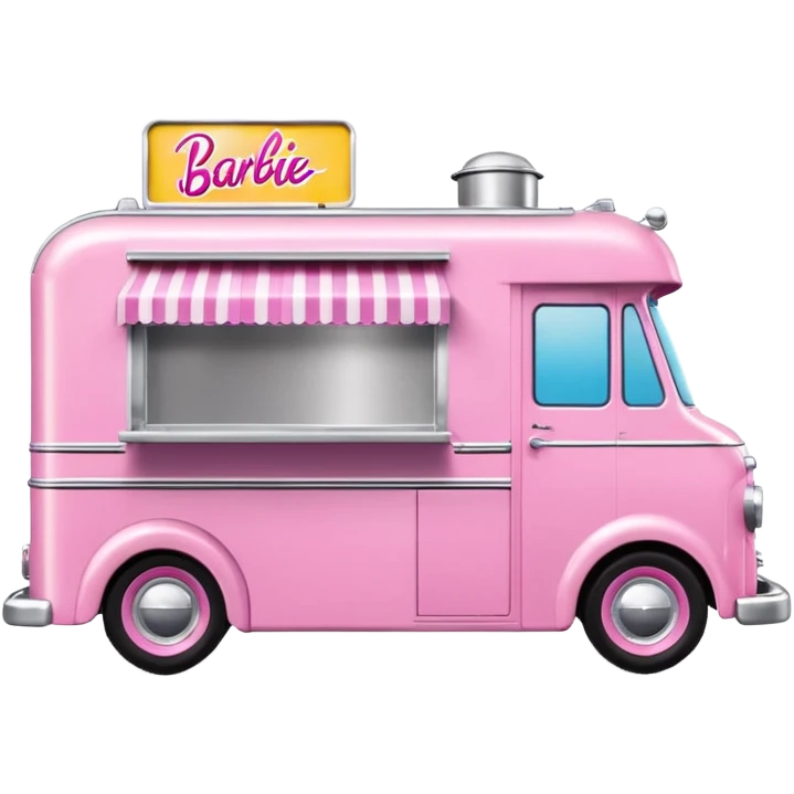 Barbie’s 1949 expanding house dream food truck  emoji