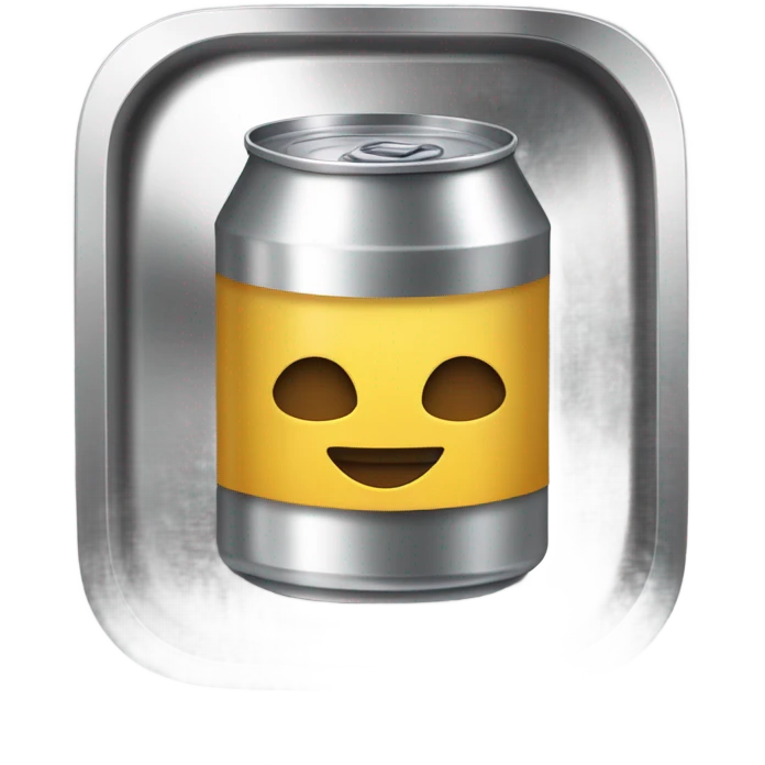 lata de metal con alcohol solido emoji
