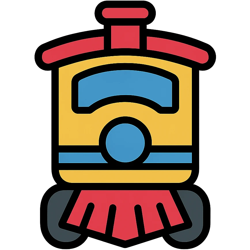 classic train color outline icon emoji