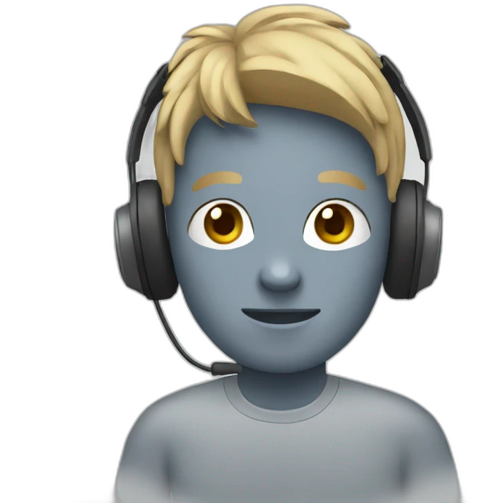 person with a headset emoji