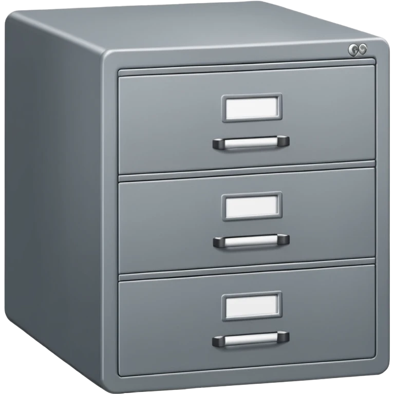 filing cabinet with vertical stacked drawers emoji