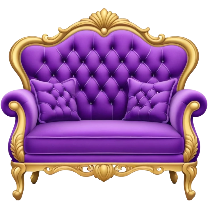 Cute purple sofa emoji