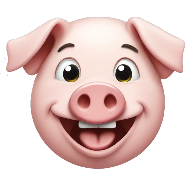 pig avatar,laugh emoji