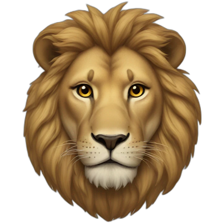 lion portrait emoji