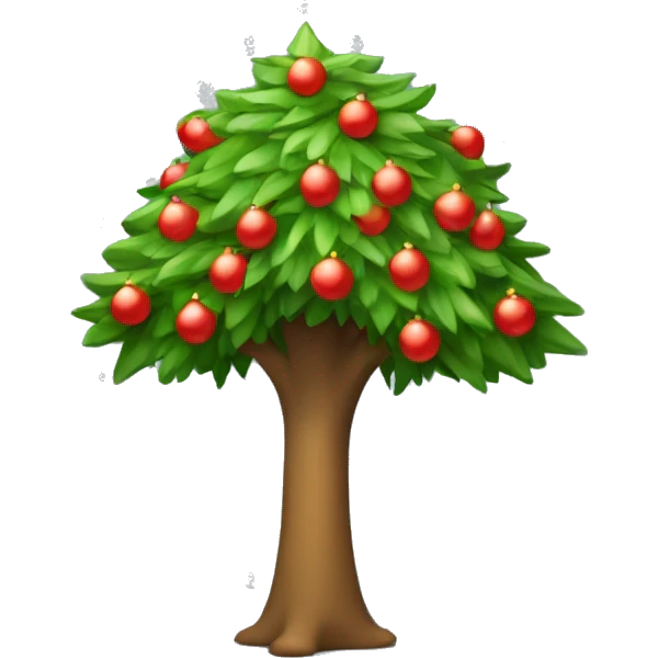 Árbol de navidad lleno de móviles  emoji