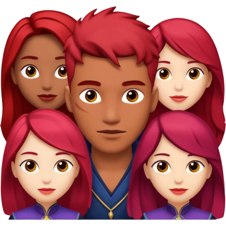Descendants rise of red emoji