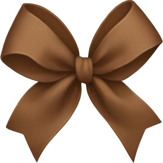 Brown bow emoji
