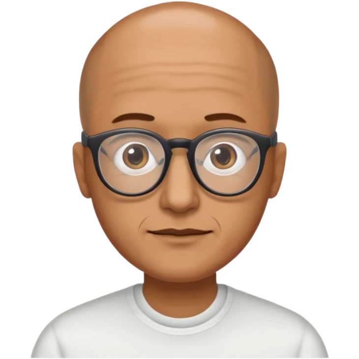 SEÑOR CON GAFAS Y ALOPESIA PARCIAL emoji