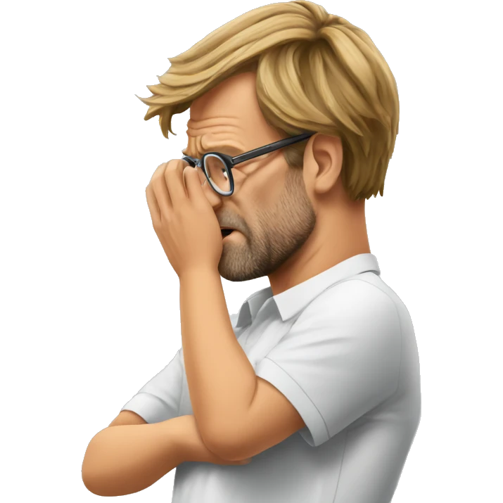 Klopp facepalm emoji