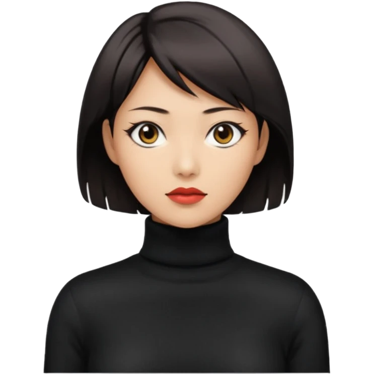 Ada Wong from resident evil 4 remake in roll-neck sweater  emoji