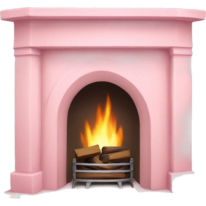 Light pink fireplace emoji
