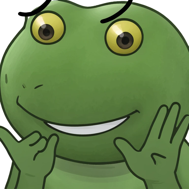 Emoji with lashes and hands going outwards emoji