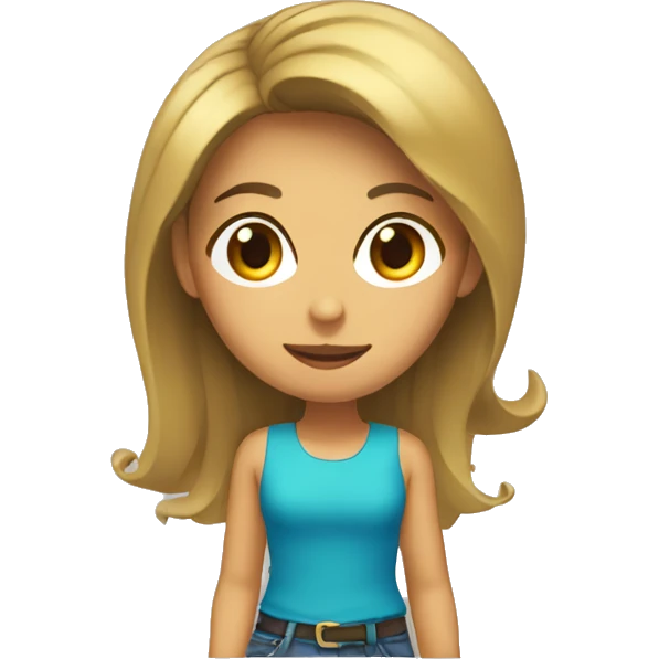 Una chica buscando chisme emoji