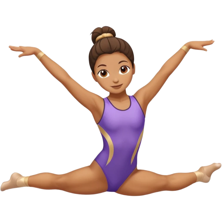 Mujer de 27 años haciendo gimnasia, cute emoji