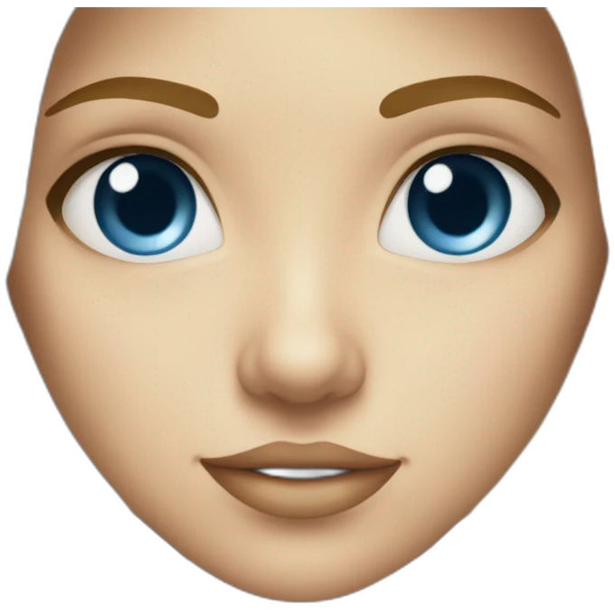 fille blonde yeux bleu emoji