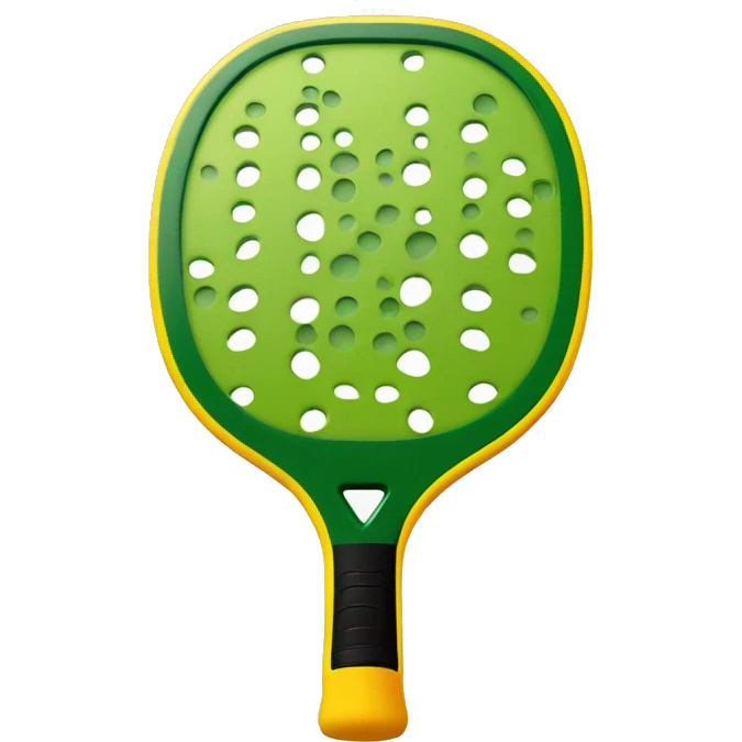 Pickleball and pickleball paddle emoji