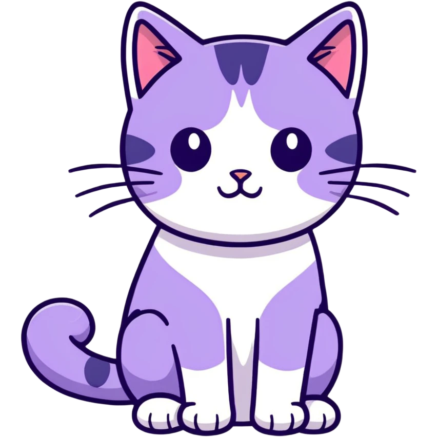 purple cat emoji