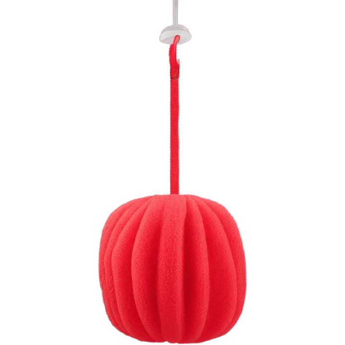 red shower loofah emoji