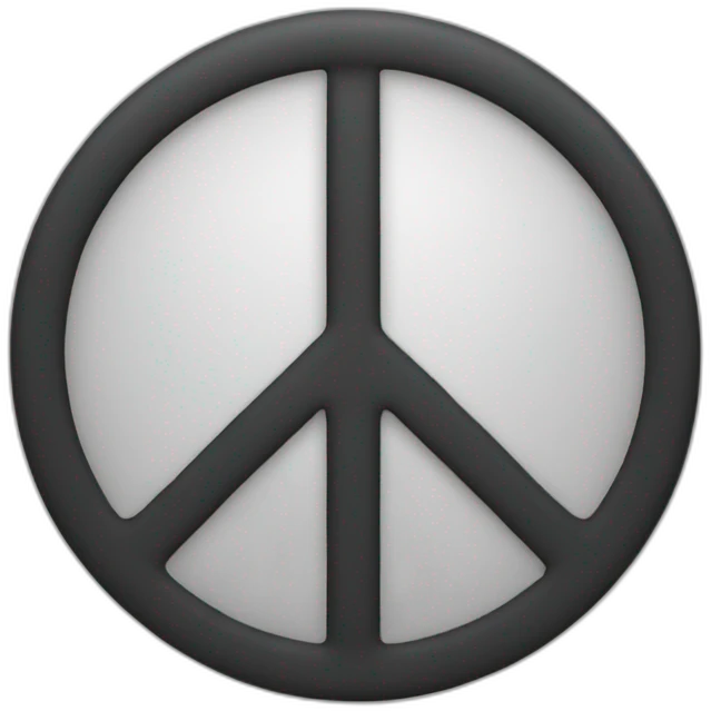 One peace emoji