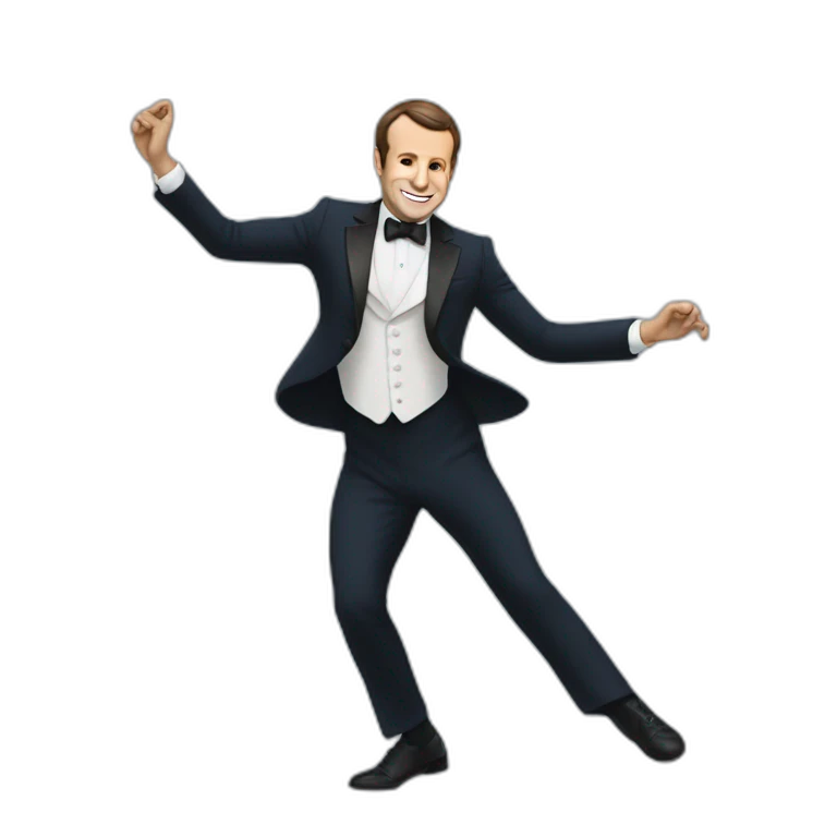 Macron qui danse emoji
