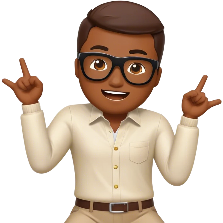 Cinematic Realistic Gangnam Style Pop Culture Emoji, showcasing a playful, iconic portrayal inspired by the hit song rendered with dynamic textures and fun, energetic lighting. emoji