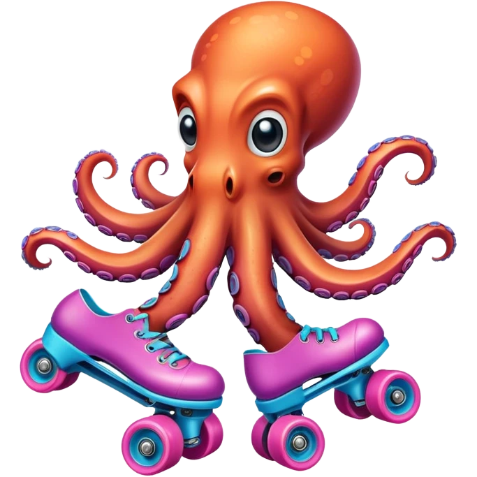 octopus in roller skates emoji