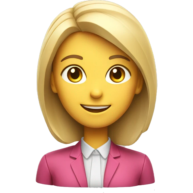 smiling ai female assistant 3d emoji