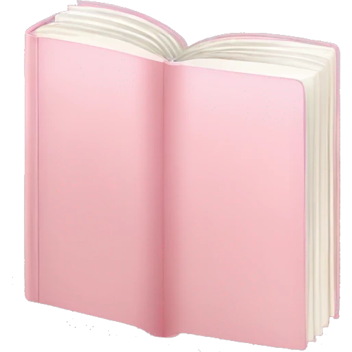 Pastel pink book emoji