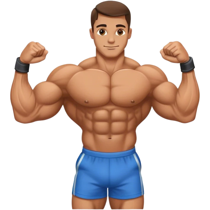 bodybuilder forearm exercise emoji