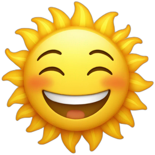 smiling sun emoji