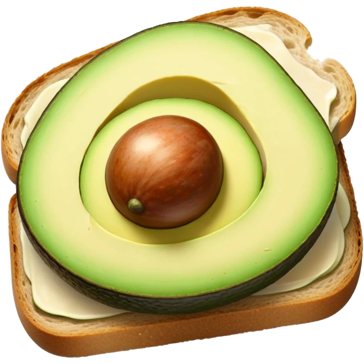 avocado on sourdough bread emoji
