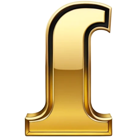 letters BLK with gold outline emoji