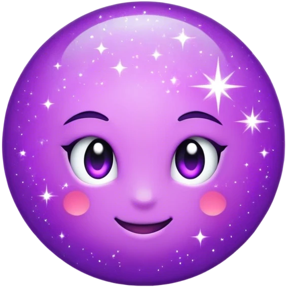 Purple sparkles emoji
