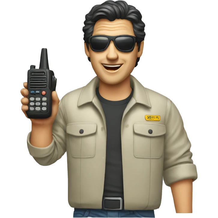 80's Walkie talkie emoji