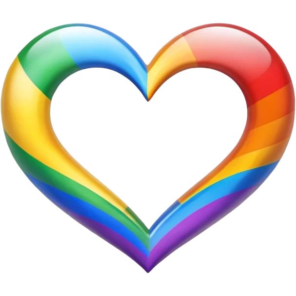 Pride lgbt heart emoji