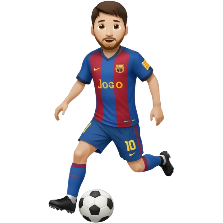 Lionel Messi dribbling emoji