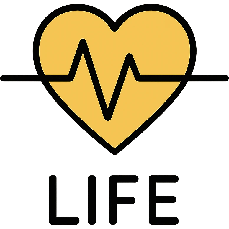 life icon in gold and black, outlined style emoji