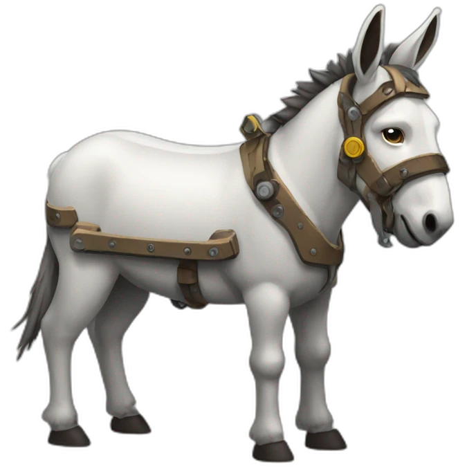 Mechanical donkeys emoji