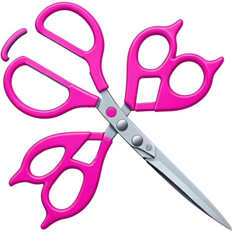 Tijera rosada emoji