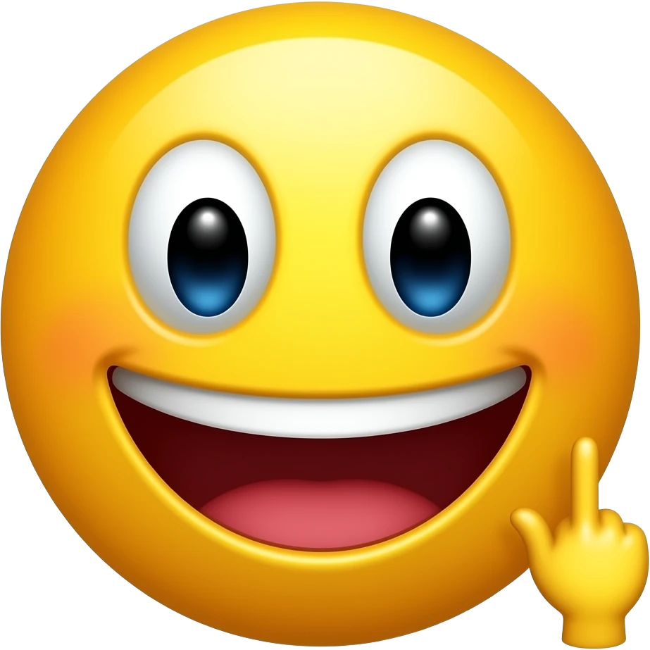 Un smiley qui fais un fuck emoji