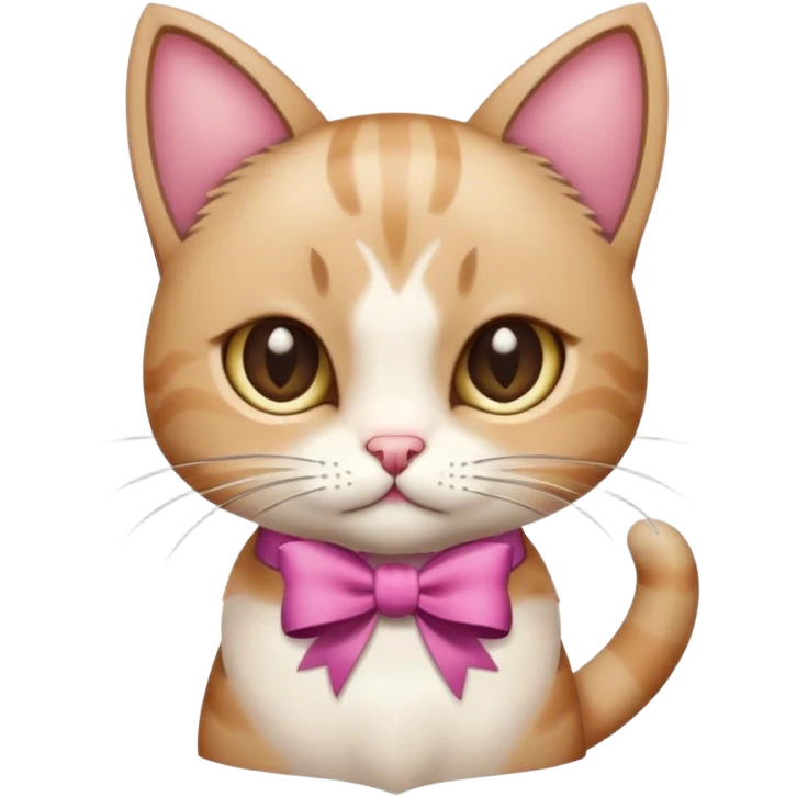 cat with a bow  emoji