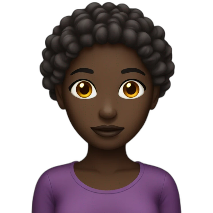 darkskin girl  emoji