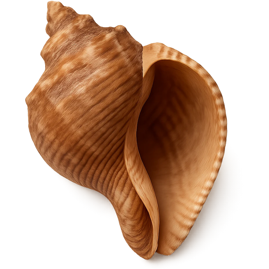 brown seashell, remove background emoji