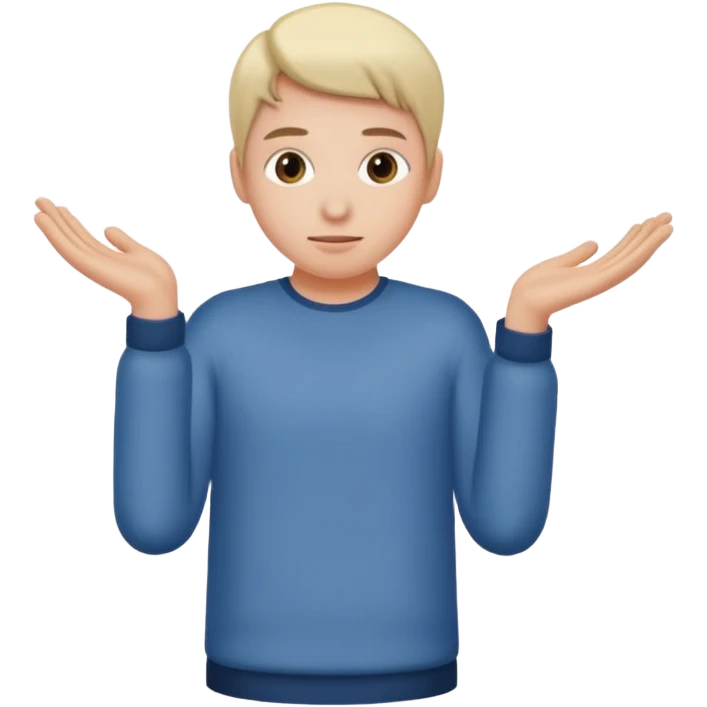 Person hiding object behind back emoji