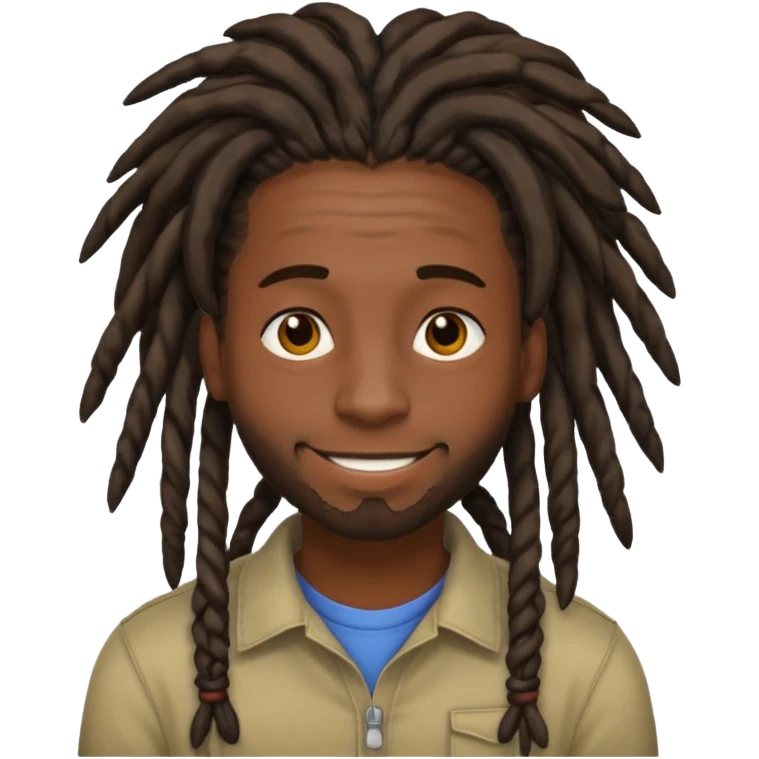 gay black man with dreads emoji