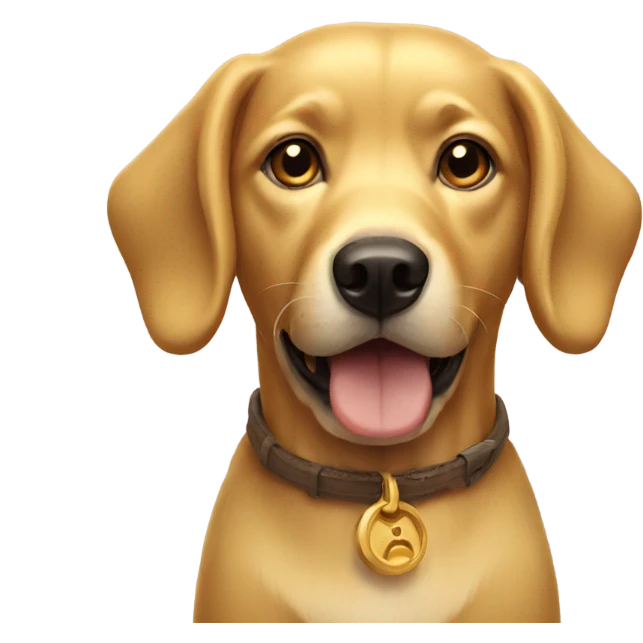 Golden Dog emoji