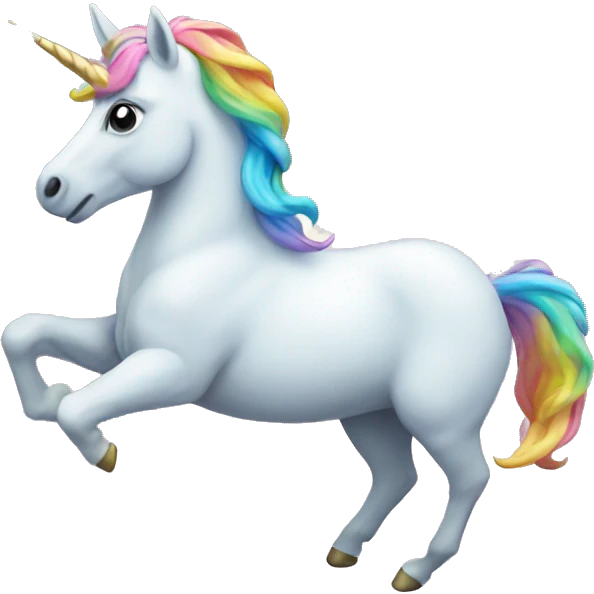 Unicorn in clouds  emoji
