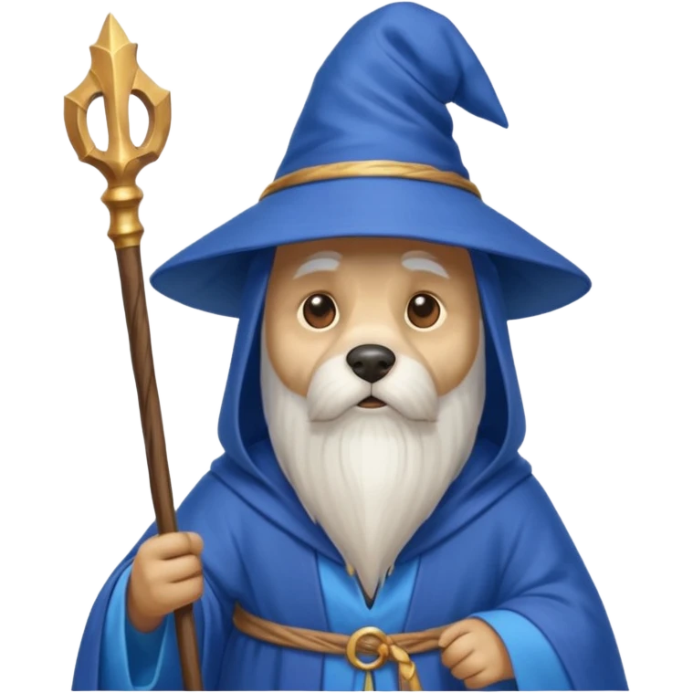 Dog wizard emoji