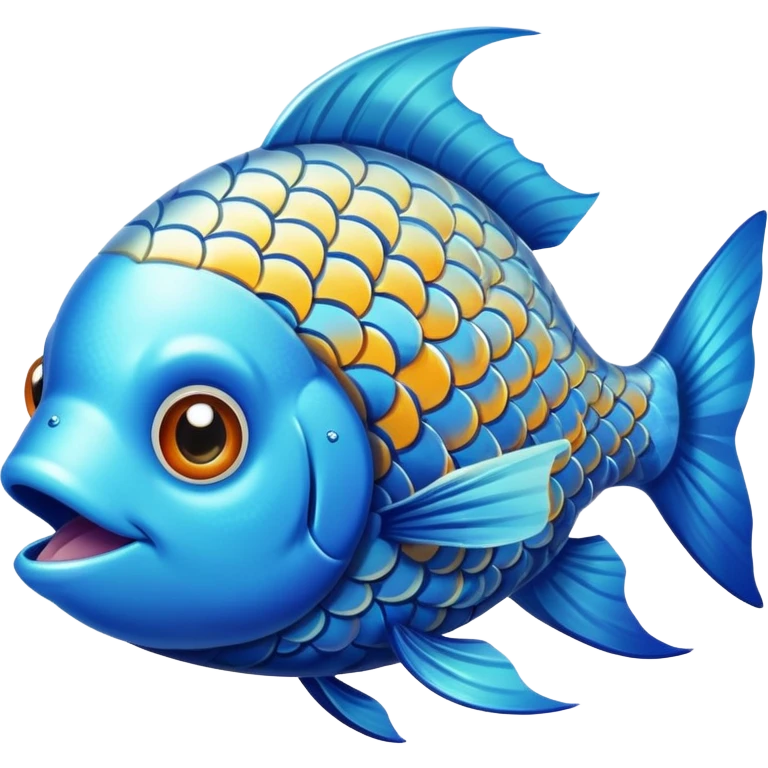Fish eating fish emoji