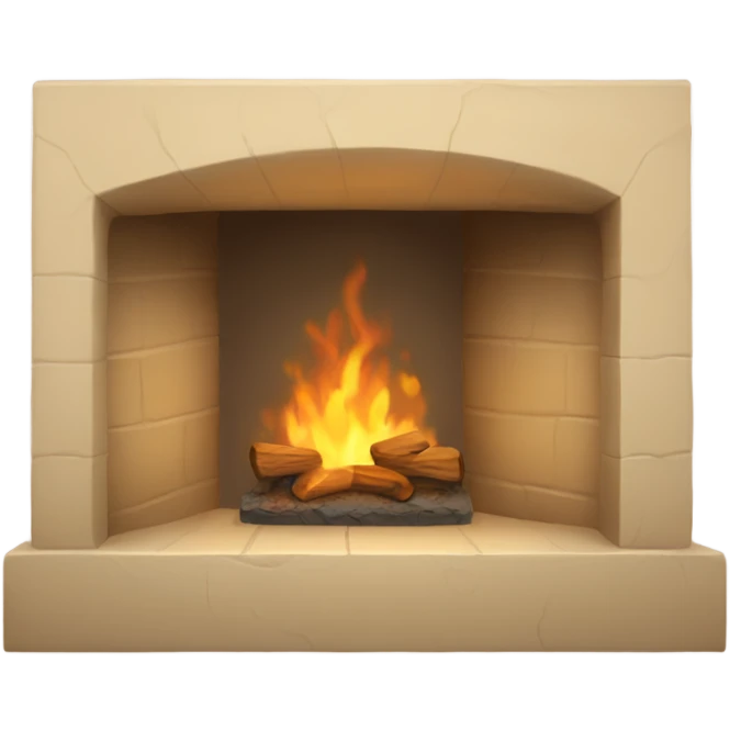 Beige hearth emoji